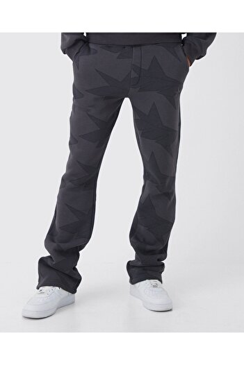 NEWLAKER Φαρδύ παντελόνι Unisex Oversize με μοτίβο 3 κλωστών