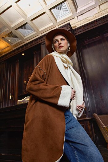 ALLDAY Camel-Suede Welsoft Coat