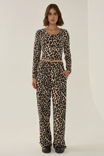 Hiccup Slim Fit Leopard Print Ball