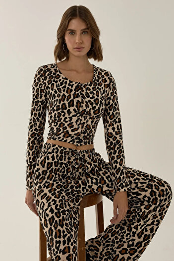 Hiccup Slim Fit Leopard Print Ball