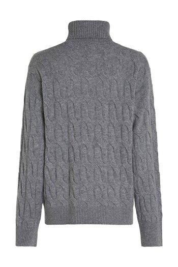 Tommy Hilfiger Pulover din lână moale cu împletitură tip rulou-NK