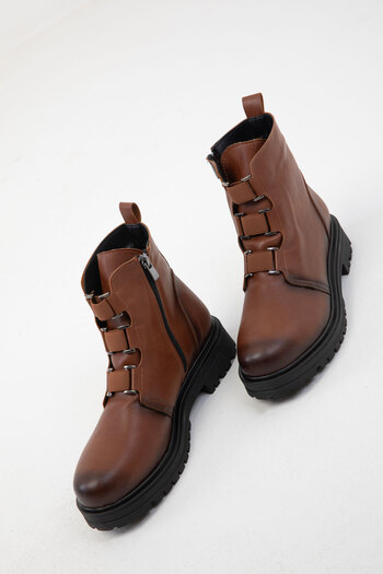 SOHO Tan γυναικείες μπότες - 2005 Model Bootie