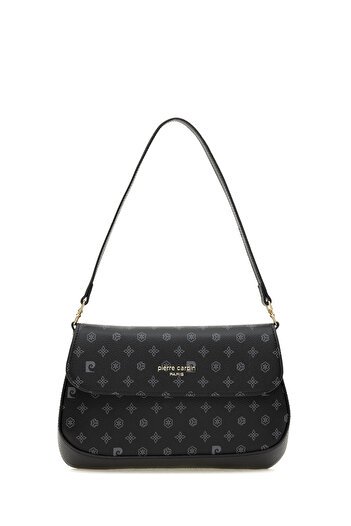 Pierre Cardin Siyah Monogram Kadın Omuz Çantası 05PC24K24110