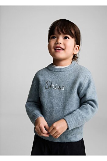 MANGO Baby Stamp Lettered Sweater