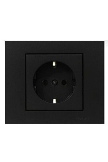 CONTİ Grano Black Grounded Socket