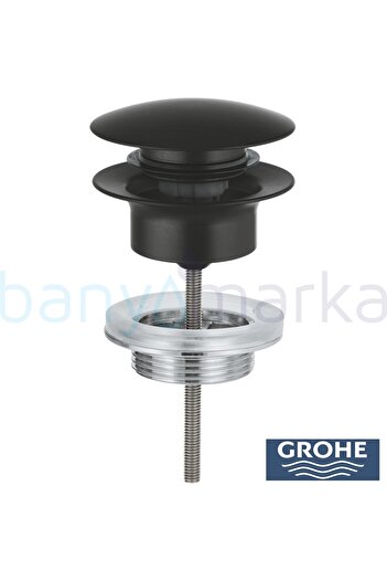 Grohe Matte Black Plug Set - Press-Open Strainer 1024642430