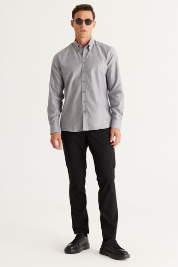 ALTINYILDIZ CLASSICS Ανδρικό πουκάμισο Oxford με στενό γιακά 100% βαμβάκι με λεπτή εφαρμογή