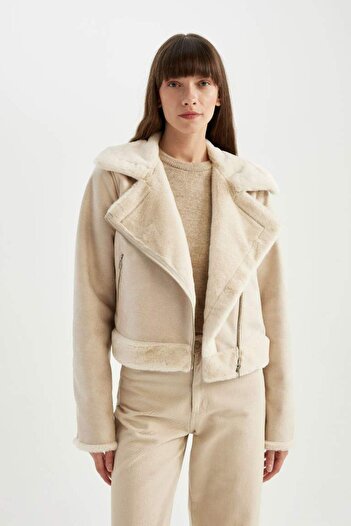DeFacto Regular Fit Faux Fur Lined Coat