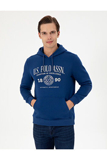 U.S. Polo Assn. Erkek İndigo Sweatshirt 50293446-VR028