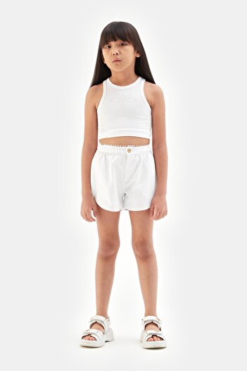 Tyess Bg Store Weißes T-Shirt für Mädchen 23ss2tj4539
