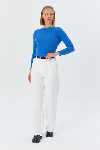 Shopping Shop Tricotaj BLUE Ribbed Basic