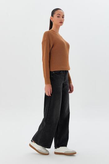 Shopping Shop Crew Neck Knitwear Sweater Biskuvi