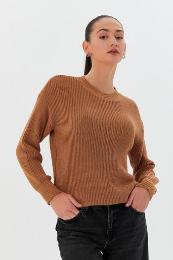 Shopping Shop Crew Neck Knitwear Sweater Biskuvi