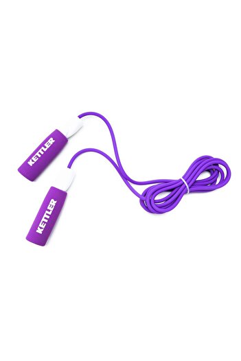 KETTLER Ab Tangle-free Skipping Rope | Purple | Rubber & Foam | Ideal For Speed Jumping & Cardio
