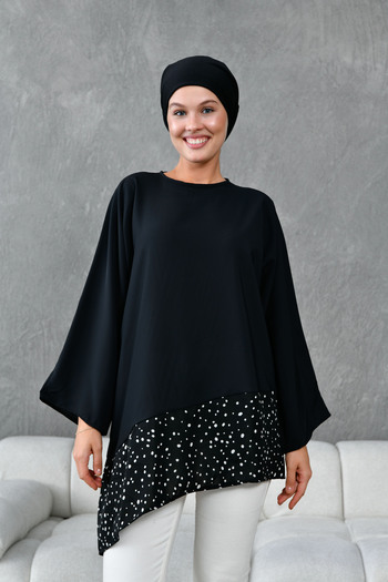 TUNCAY Garnished Asymmetrical Tunic