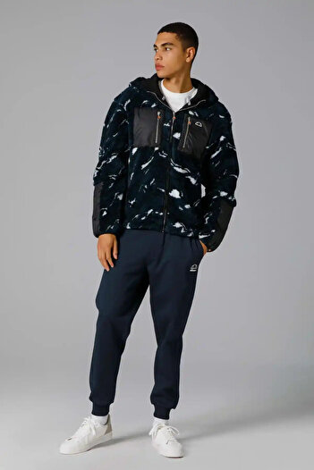 Ellesse Μπλε ανδρικό μπουφάν - με φερμουάρ και κουκούλα