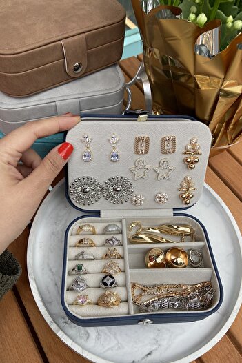 AURA ATELIER Pink Nubuck Jewelry Box