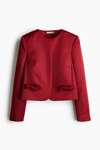 H&M Fiyonk Detaylı Saten Blazer