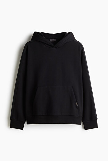 H&M Yanları Çizgili ve Kapüşonlu Üst Loose Fit