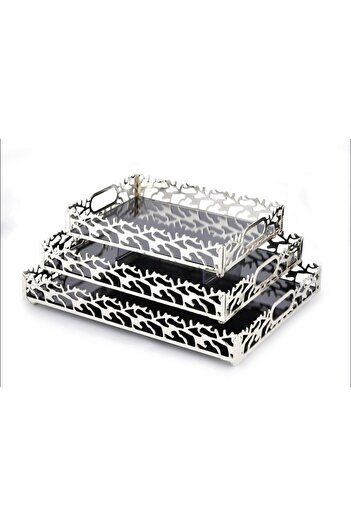 SİNGL Gümüş Metal Tepsi Küçük