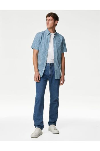 Marks & Spencer Regular Fit Kısa Kollu Oxford Gömlek