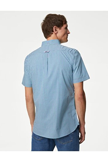 Marks & Spencer Regular Fit Kısa Kollu Oxford Gömlek