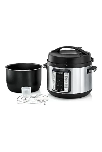 Black&Decker EZ Smart Steam Pot 9-In-1 Electric Pressure Cooker 10 L