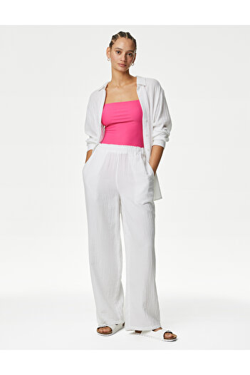 Marks & Spencer Regular Fit Kare Yaka Mayo