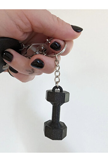 DESIGNBY Dumbbell Keychain
