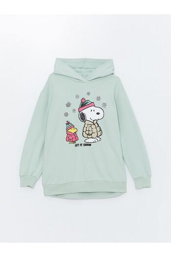 LC Waikiki LCW Παιδική κουκούλα Snoopy εμπριμέ φούτερ για κορίτσια
