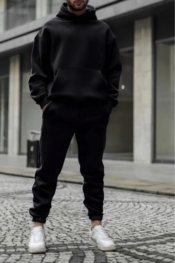 Syndra Men's Hooded Cotton Jogger Tracksuit Set