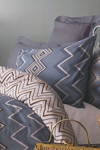 İssimo Home İssimo Home Hessel 145 Tc - Double Cotton Ranforce Duvet Cover Set (57 Strings)