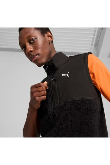 Puma 681999-01 Open Road Winterized Gilet Erkek Günlük Stil Ceket Erkek Yelek Siyah