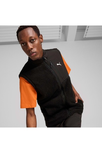 Puma 681999-01 Open Road Winterized Gilet Erkek Günlük Stil Ceket Erkek Yelek Siyah