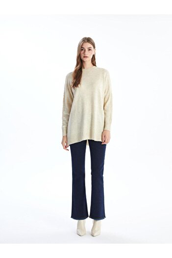 LC Waikiki Lcw Modest Crew Neck Women's Knitwear Tunic