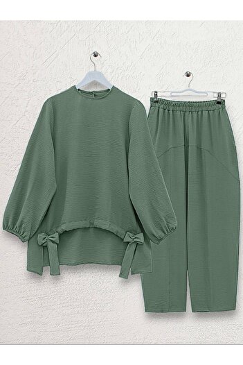 Modamorfo Elöl húzható Shalwar nadrág Ayrobin Shalwar öltöny - Khaki