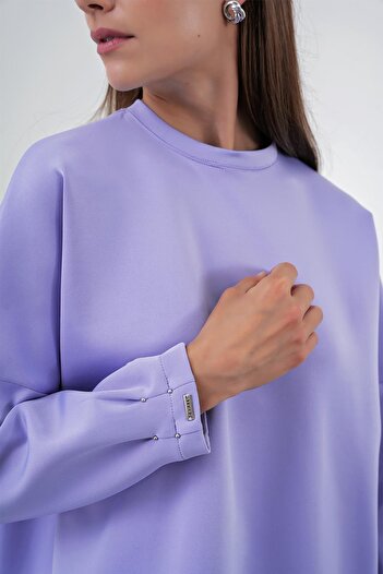Zühre Lilac Oversize Comfortable Suit Tk-1370