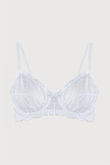 LOYA White Hobby Gathering Bra