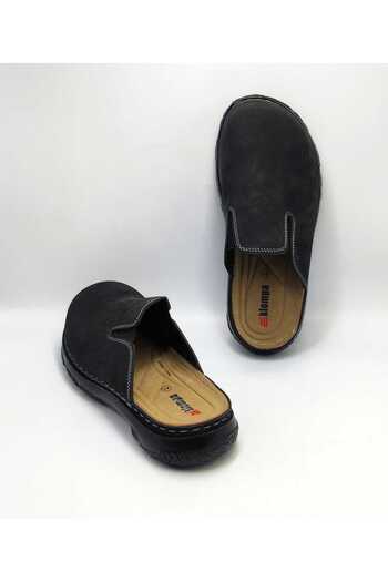 DR KLOMPA Men's Slippers Ms1042 Black Mikanos Orthopedic Sabo Slippers