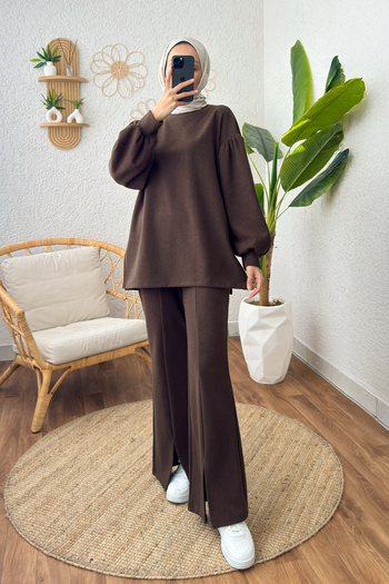 Salih Çelebi Slit Leg - Brown Set 61665