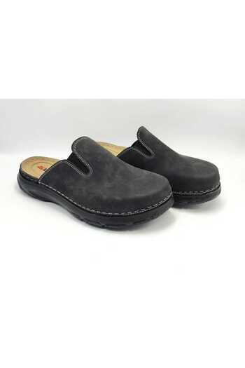 DR KLOMPA Men's Slippers Ms1042 Black Mikanos Orthopedic Sabo Slippers