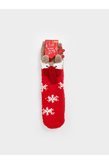 LC Waikiki Lcwk Christmas Themed Girl's Home Socks