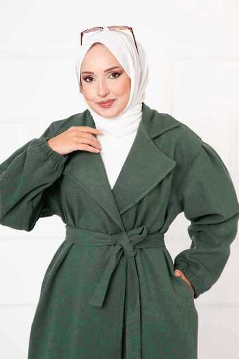 EBRUTESETTÜR Gathered Sleeve Cashew Coat