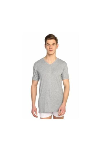 KEYAL Tutku 3-Piece Men's White Ribbed V-Neck Undershirt