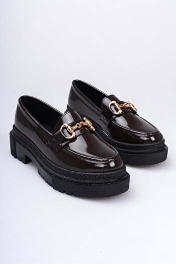 Liza Shoes Дамски мокасини от лачена кожа Nonte A005-K1001