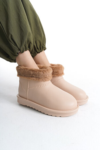 Liza Shoes Γυναικείες βελούδινες μπότες βροχής A022-K1000
