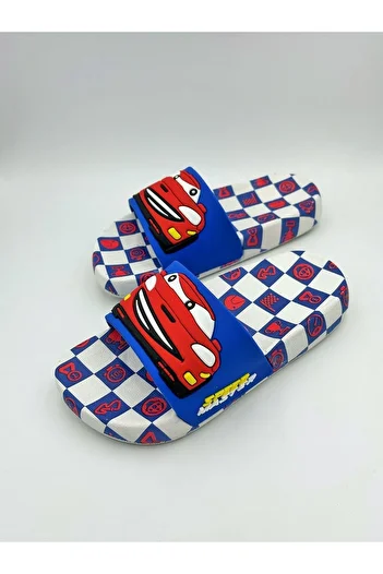 SUNSTEP Papuci pentru băieți cu model Lightning Mcqueen