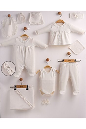 Eda Baby Set of 10 with Lace for Hospital Exit
