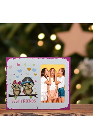 Hediye Kesesi Best Friends Gift for a Friend Photo Frame (with photo gift)