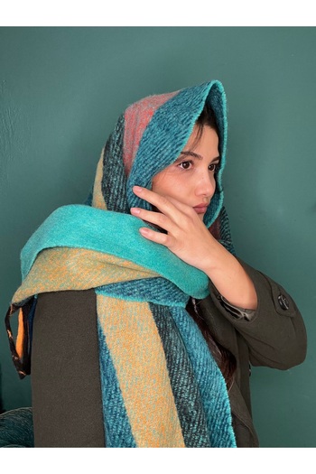 laviyonsa Thick Winter Colorful Scarf & Shawl